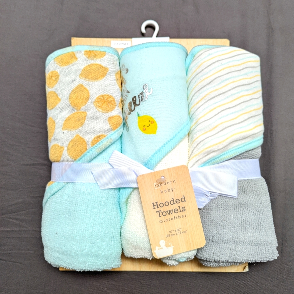 3pcs Baby Hooded Towels